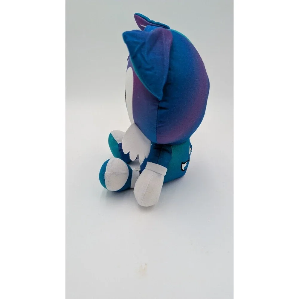Sonic Emoji Tails Blue Gradient Big Head Plush Toy Factory Sega